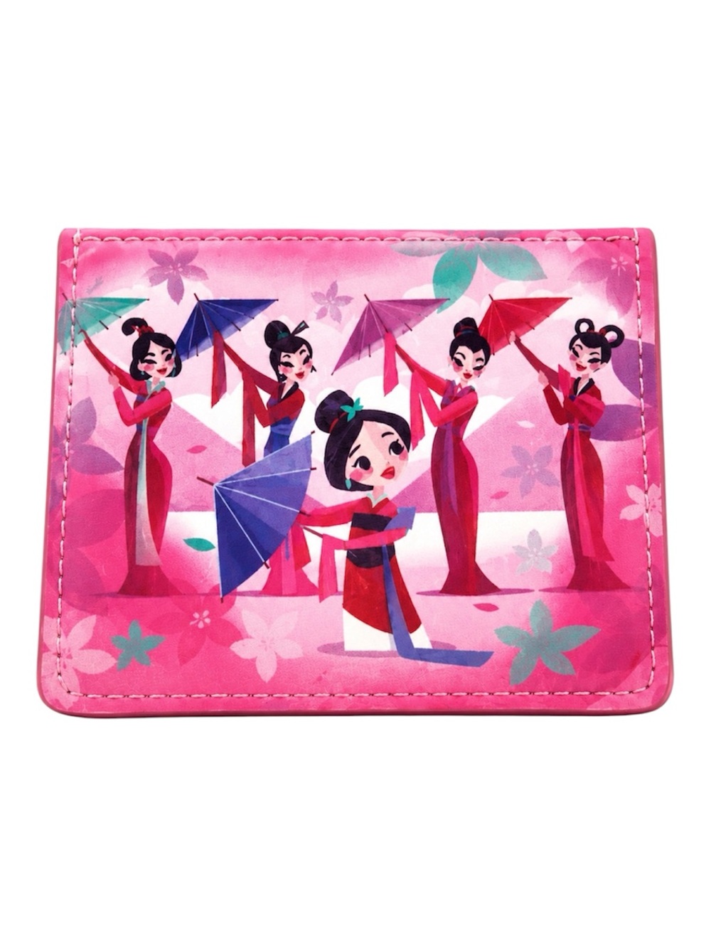 Disney Mulan Card Holder Wallet NWT Pink Kawaii Princess Gift